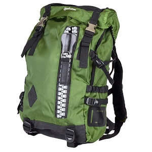 Manhattan Zippack Heavy-Duty Backpack (Green/Black)